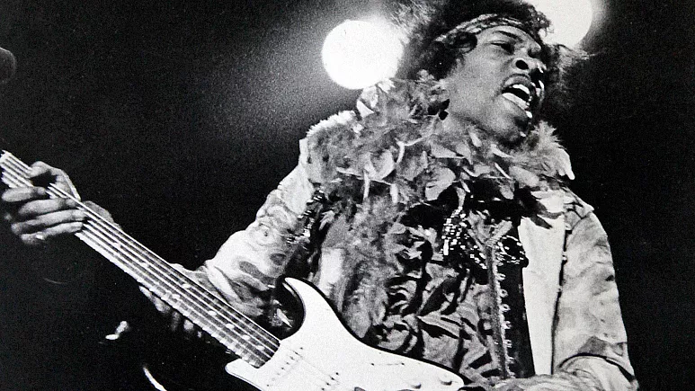 Jimi Hendrix performs at the Monterey Pop Festival in Monterey, Calif. – Copyright AP Photo Jimi Hendrix performs at the Monterey Pop Festival in Monterey, Calif. - Copyright AP Photo