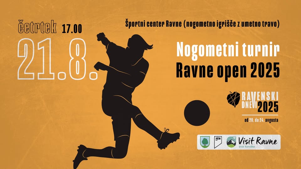 Nogometni turnir 4+1 - RAVNE OPEN 2025 // Ravenski dnevi