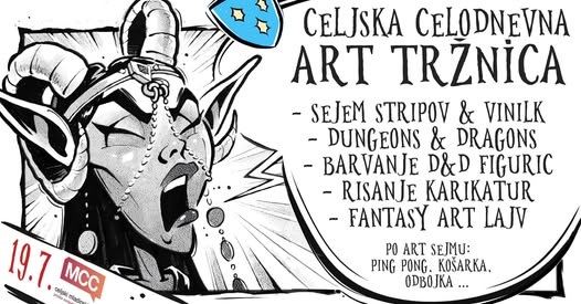 Sejem starih stripov in vinilk v MCC-ju