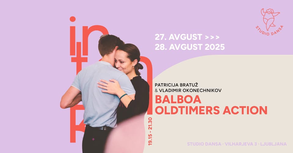 Balboa Olditmers Action | 27.8. – 28.8.2025 | Poletna plesna delavnica