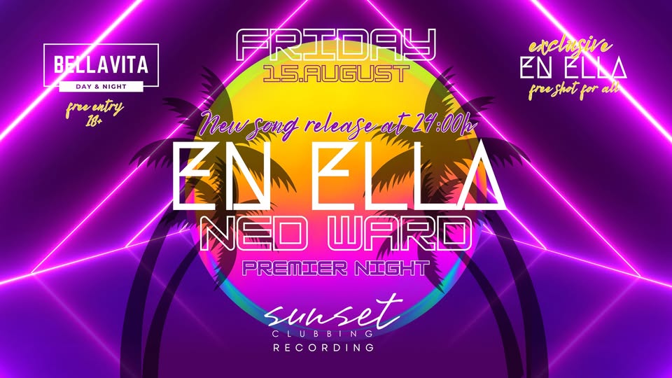 NEW SONG RELEASE NED WARD Bellavita Bar