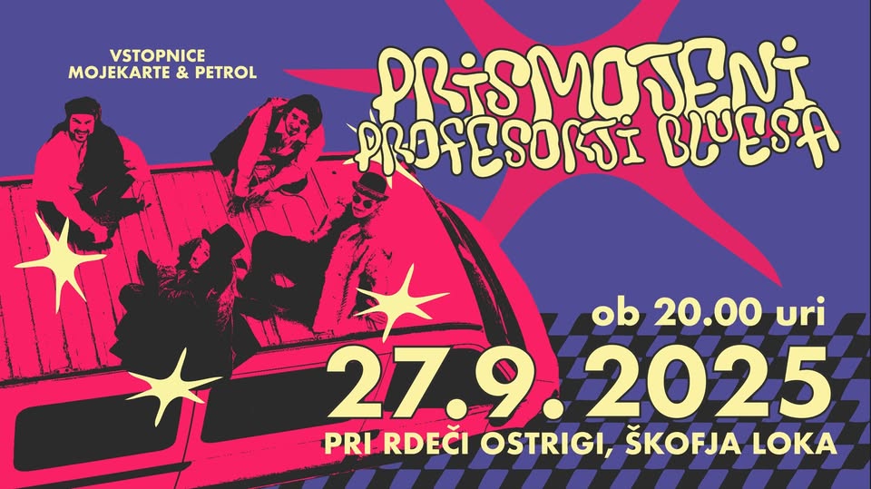PRISMOJENI PROFESORJI BLUESA | 27.9.2025 | Pri Rdeči Ostrigi