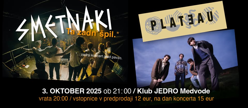 Koncert: Smetnaki + Plateau
