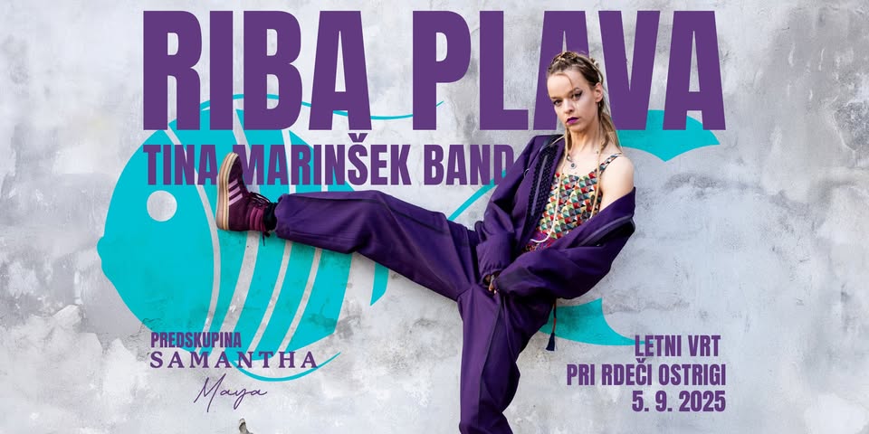KONCERT: RIBA PLAVA (Tina Marinšek band) + Samantha Maya
