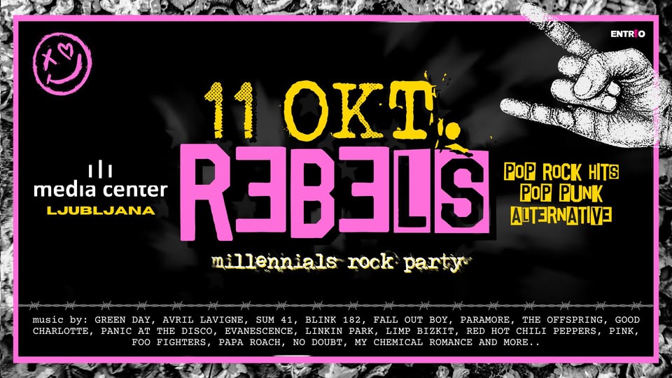 REBELS - Millennials Rock Party | 11. Okt | MEDIA CENTER
