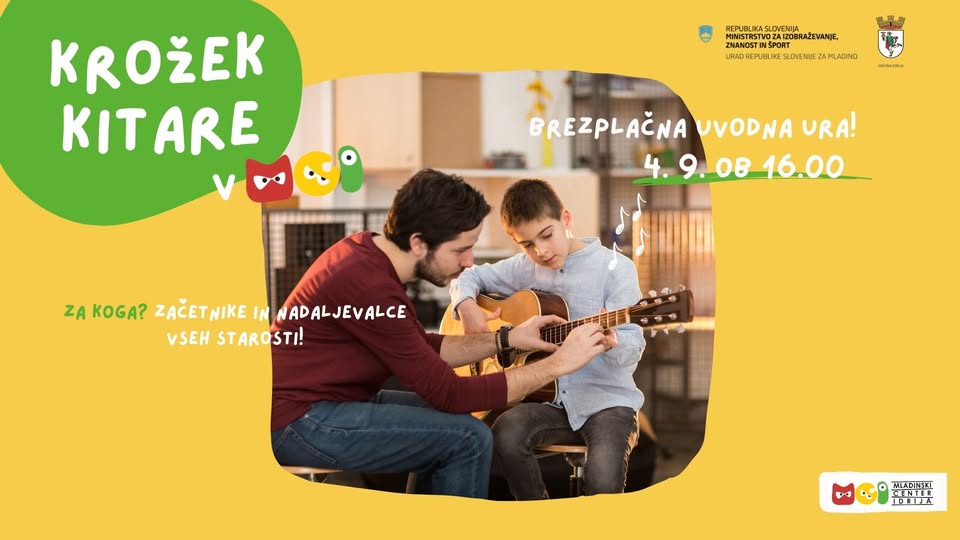 Brezplačna uvodna ura krožka kitare