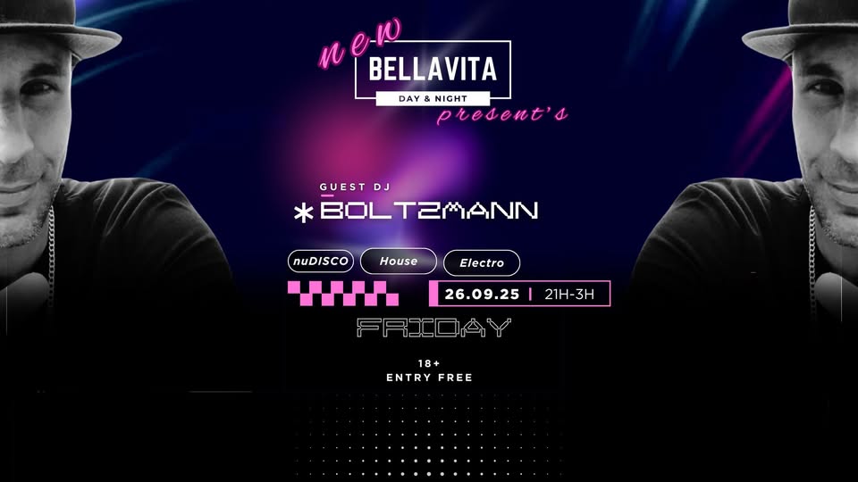 nuDisco#House#Electro Night BOLTZMANN Bellavita Bar