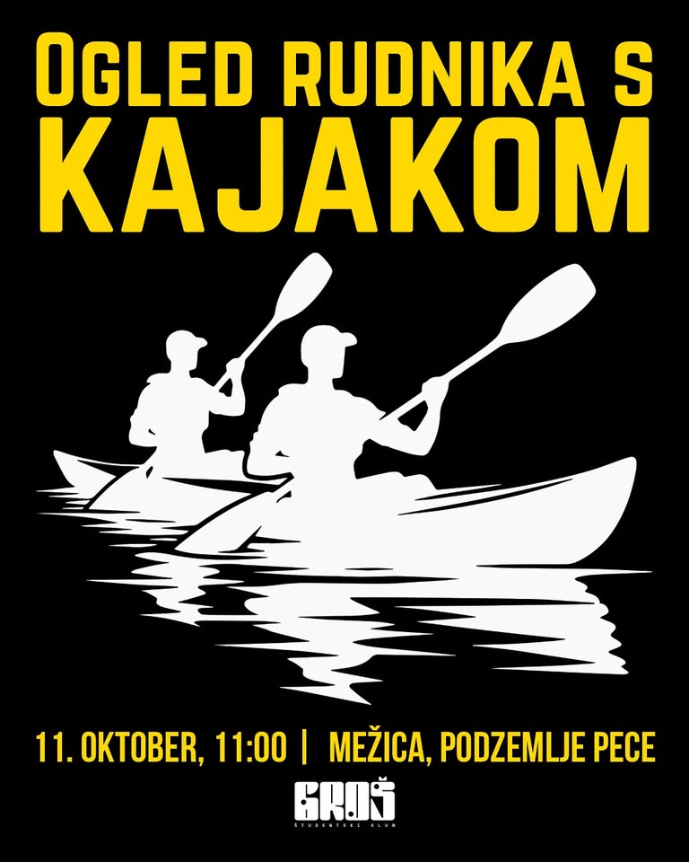 Ogled rudnika s kajakom v Mežici