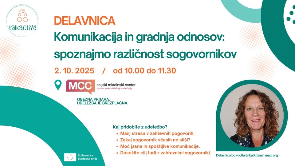 Delavnica komunikacije in gradnje odnosov: spoznajmo različnost sogovornikov