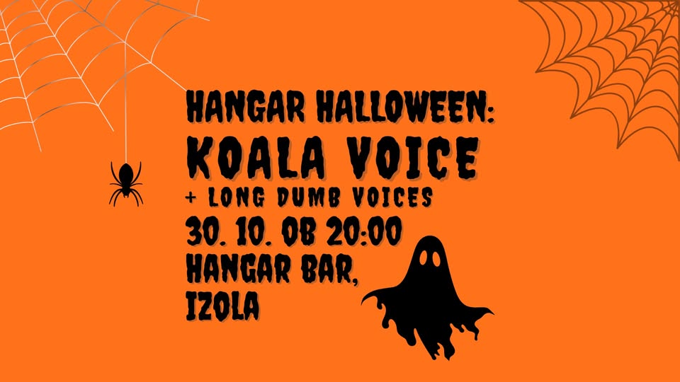 HANGAR HALLOWEEN: KOALA VOICE + LONG DUMB VOICES // 30.10. // HANGAR