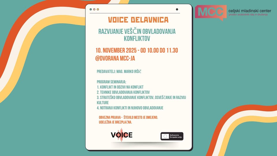 Delavnica: Razvijanje veščin obvladovanja konfliktov