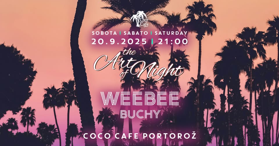 Weebee & Buchy // 20.9. Sobota // Coco Cafe