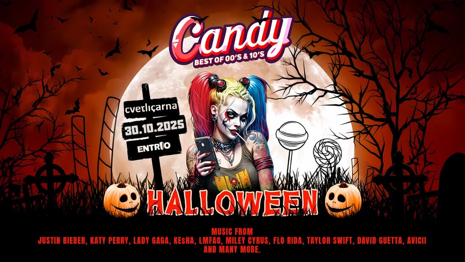CANDY (00's & 10's POP hits) Trick or Treat Cvetličarna 30.10.