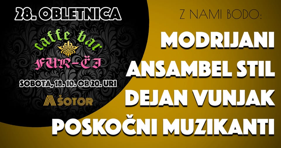 28. OBLETNICA Z GOSTI@Caffe bar Fur-či