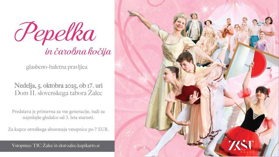 Pepelka in čarobna kočija, glasbeno-baletna pravljica