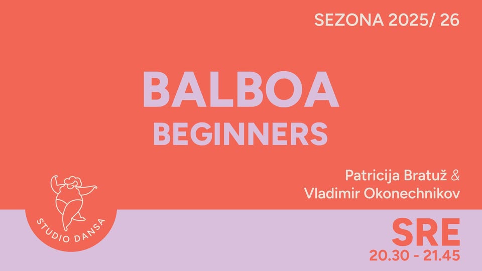 BALBOA BEGINNERS | plesni tečaj | ZAČETEK 8.10.2025