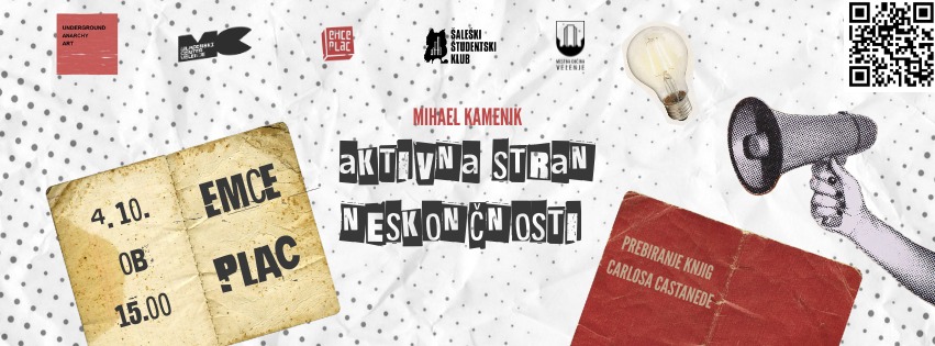 Pogovor in branje knjige z Mihaelom Kamenikom: Aktivna stran vesolja