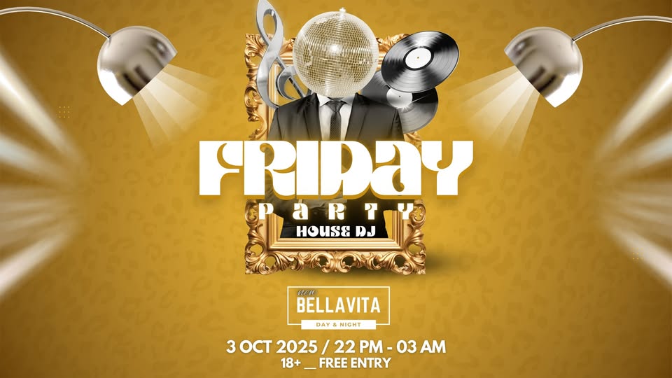 Friday party with house DJ Bellavita Bar