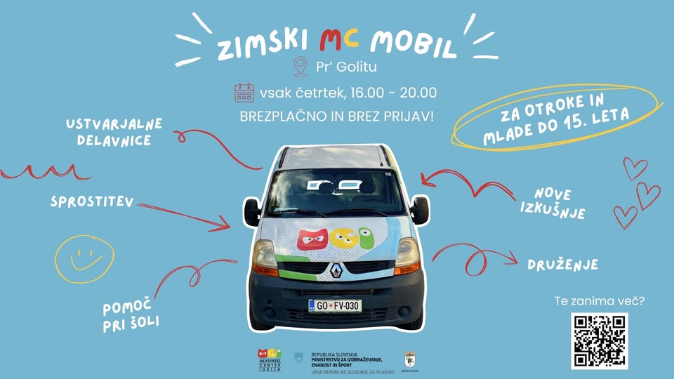 Zimski MC Mobil - prostor za druženje mladih