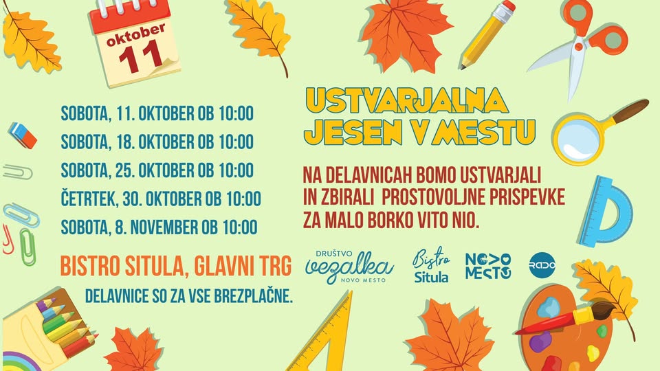 Ustvarjalna jesen v mestu 2025