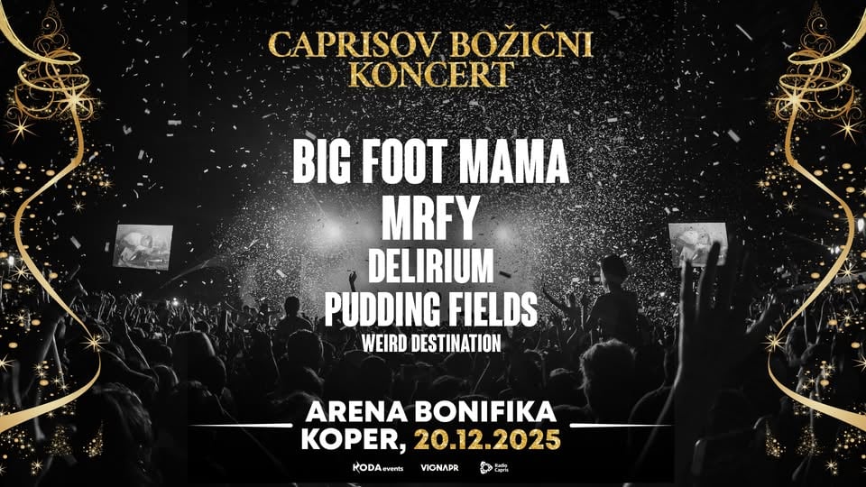 CAPRISOV BOŽIČNI KONCERT ● Arena Bonifika, Koper ● 20. 12. 2025