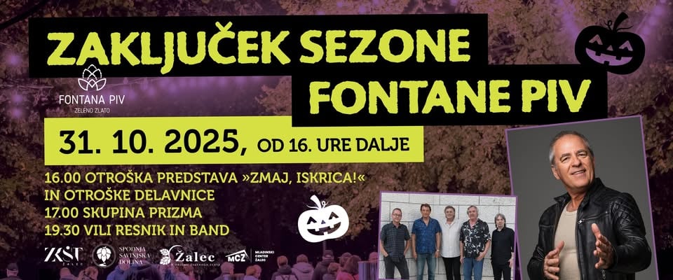 Zaključek sezone fontane piv