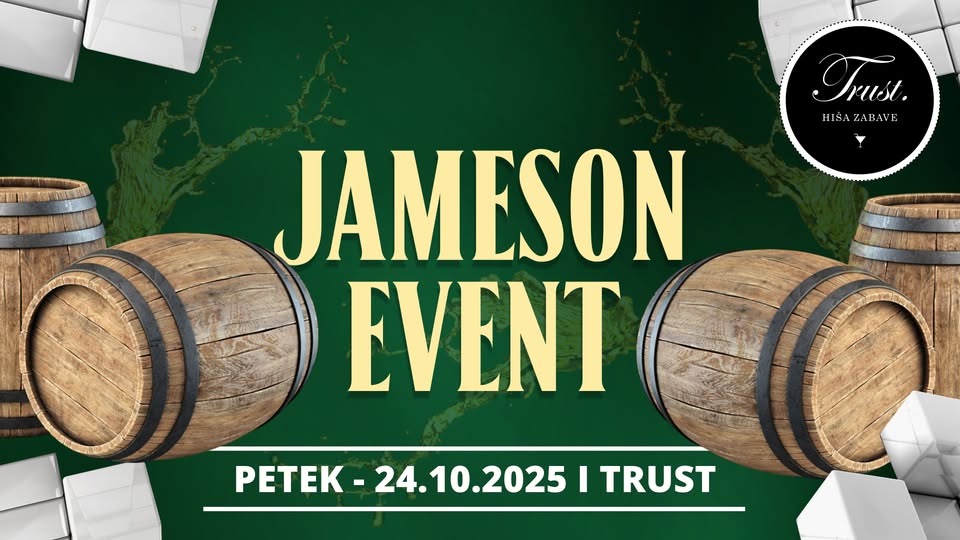JAMESON EVENT | Save The Date PETEK, 24.10. @ Kavarna TRUST