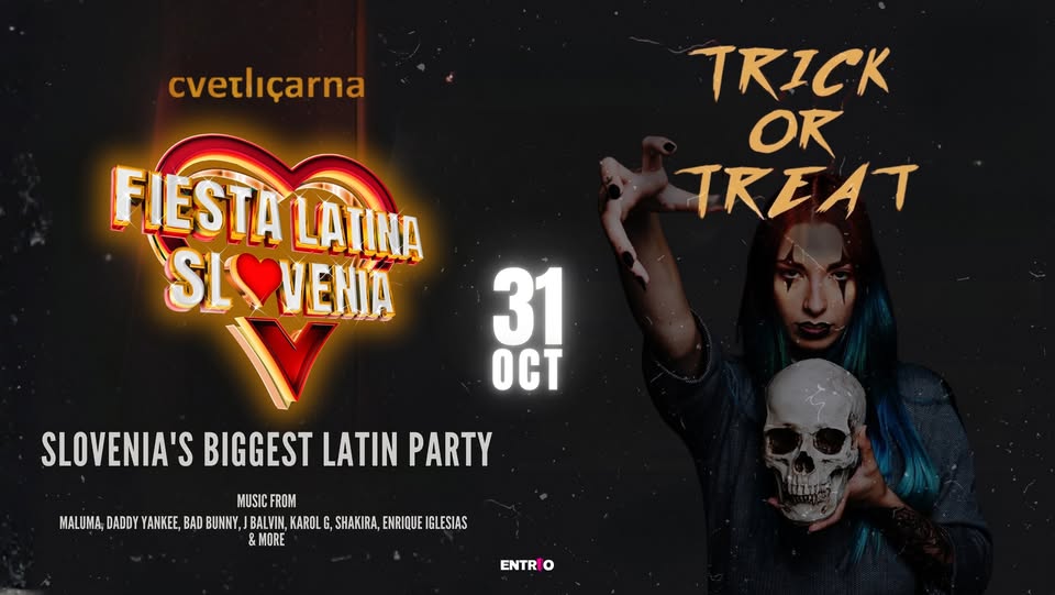 Fiesta Latina Slovenia HALLOWEEN 2025 ⎸ Cvetličarna 31.10.