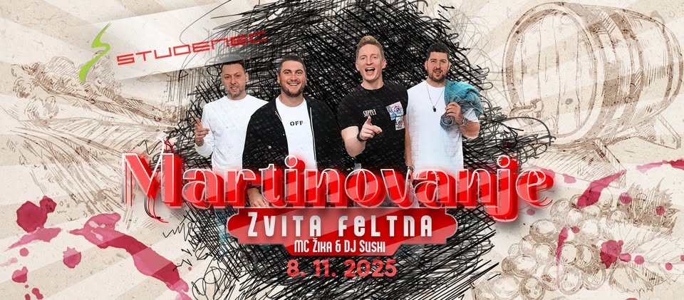 Zvita Feltna l MC Žika & DJ Sushi l Martinovanje - Diskoteka Studenec