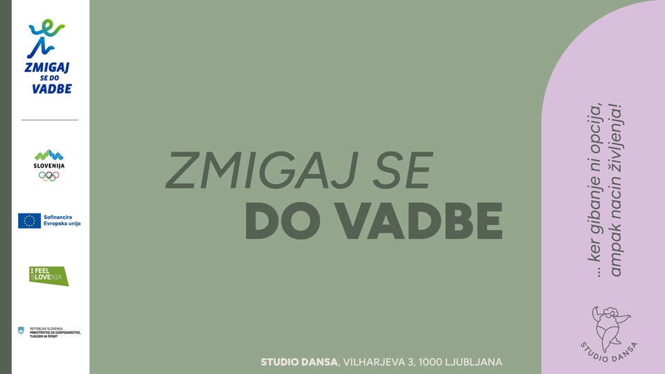 Zmigaj se do vadbe, ker gibanje ni opcija, ampak način življenja