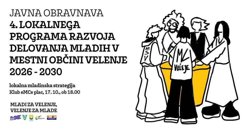 Javna razprava o osnutku 4. Lokalnega programa razvoja delovanja mladih v MO Velenje