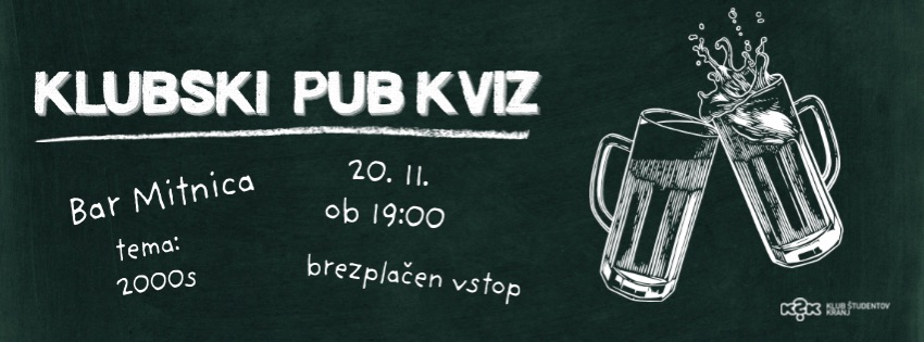 Klubski PUB KVIZ #3