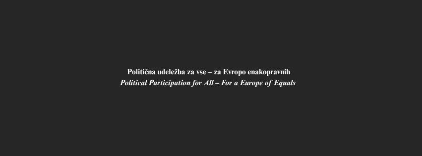 Politična udeležba za vse – za Evropo enakopravnih I skupščina