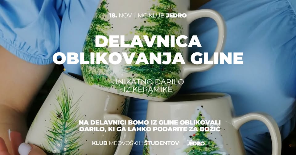 Delavnica oblikovanja gline - Unikatno darilo