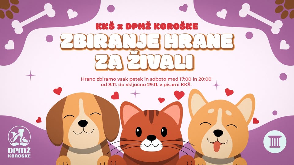 KKŠ x DPMŽ: Zbiranje hrane za živali