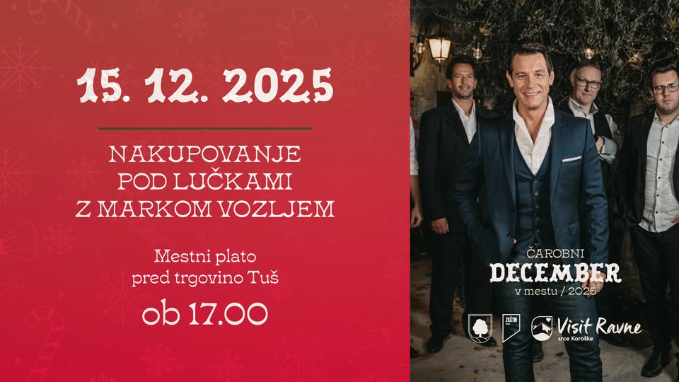 Nakupovanje pod lučkami z Markom Vozljem // Čarobni december v mestu