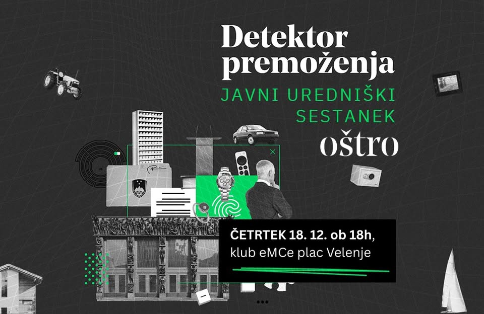 Javni uredniški sestanek Detektor premoženja