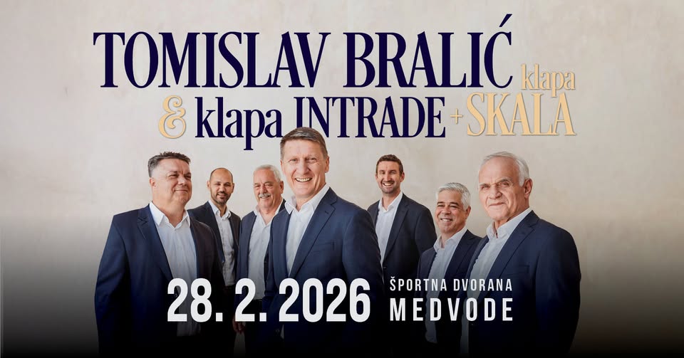 Tomislav Bralić & klapa Intrade + klapa Skala • 28.2.2026 • Medvode