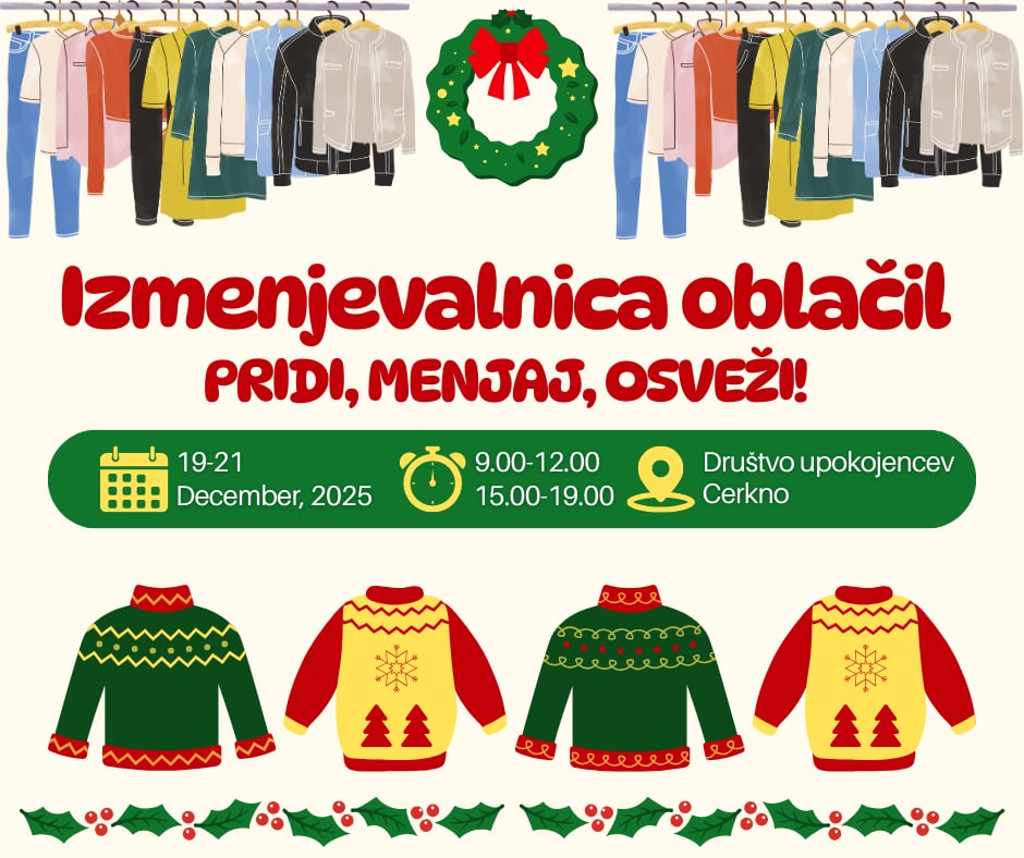 Izmenjevalnica oblačil /Cmakov štant 2025