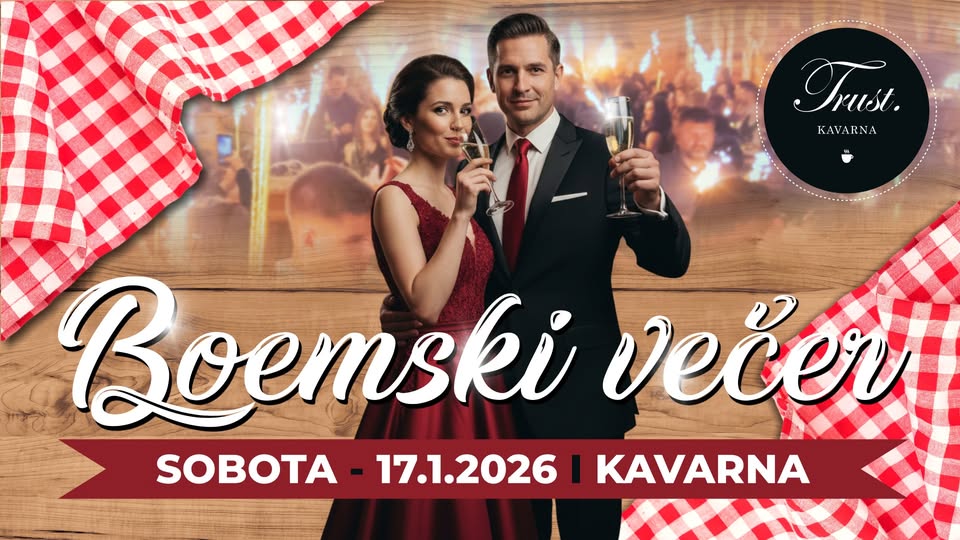 Januarski 𝘽𝙊𝙀𝙈𝙎𝙆𝙄 𝙑𝙀𝘾̌𝙀𝙍 @Kavarna TRUST