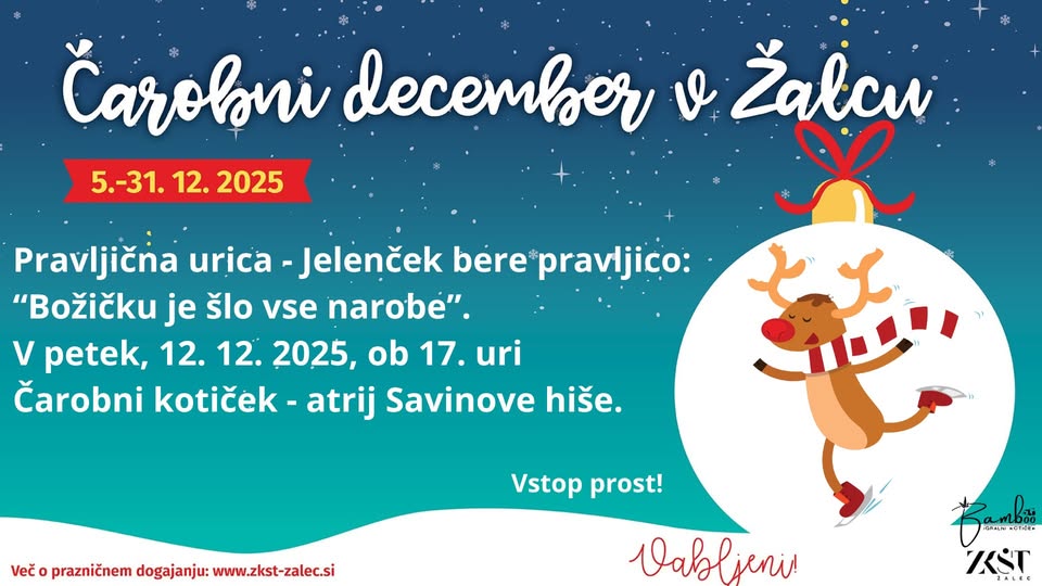 Pravljična urica - Jelenček bere pravljico