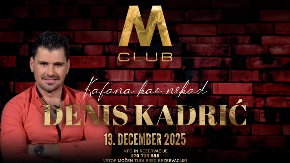 KAFANA KAO NEKAD DENIS KADRIĆ SOBOTA 13.12. od 22h