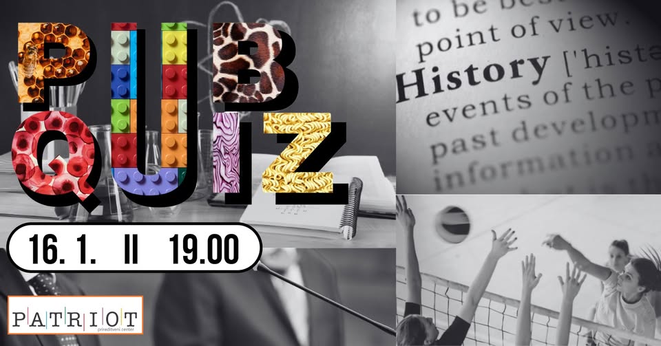 Pub quiz @MC Patriot [16. 1.]