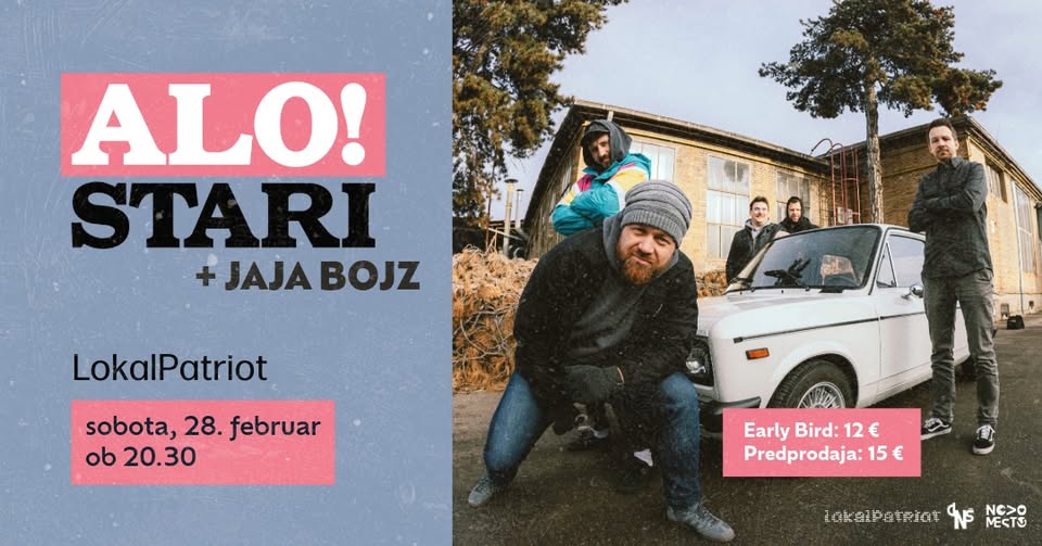 Koncert: Alo!Stari + Jaja Bojz