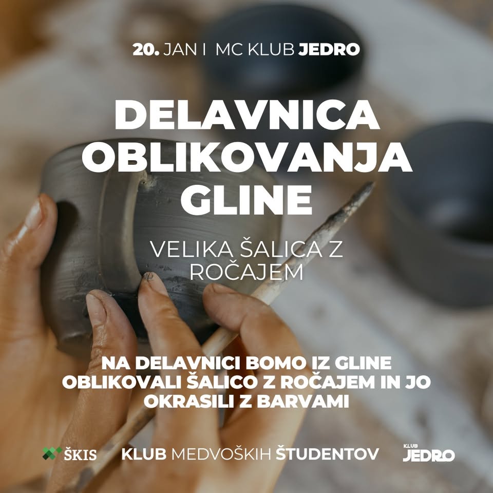 Delavnica oblikovanja gline - Šalica z ročajem