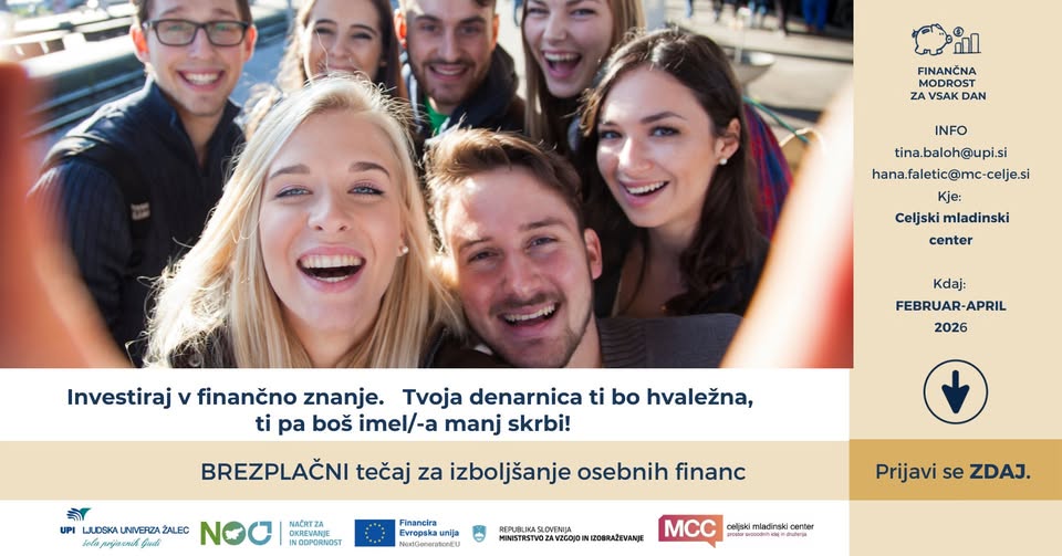 Tečaj finančne pismenosti: Moje finance v mojih rokah
