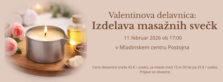 Valentinova delavnica: Izdelava masažnih svečk