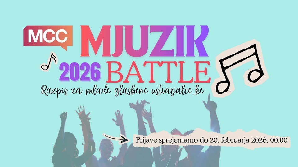 MJUZIK BATTLE 2026: razpis za mlade glasbene ustvarjalce_ke