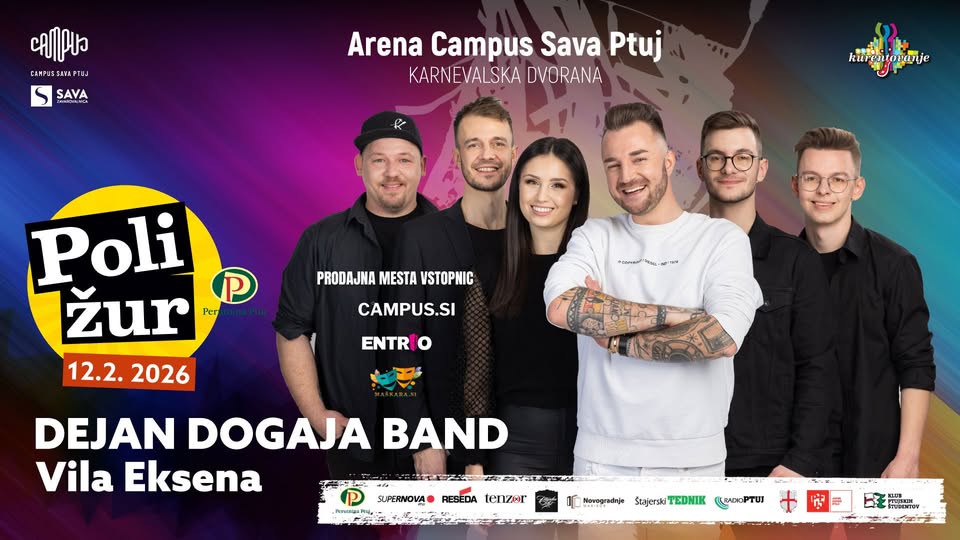 Poli žur 2026 ● Dejan Dogaja Band || Vila Eksena || Arena Campus Sava Ptuj