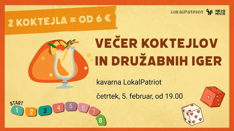 Večer koktejlov in družabnih iger